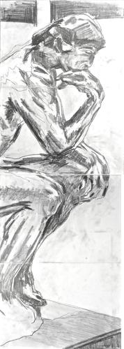 From Rodin's first bronze casting 'The Thinker' 1884